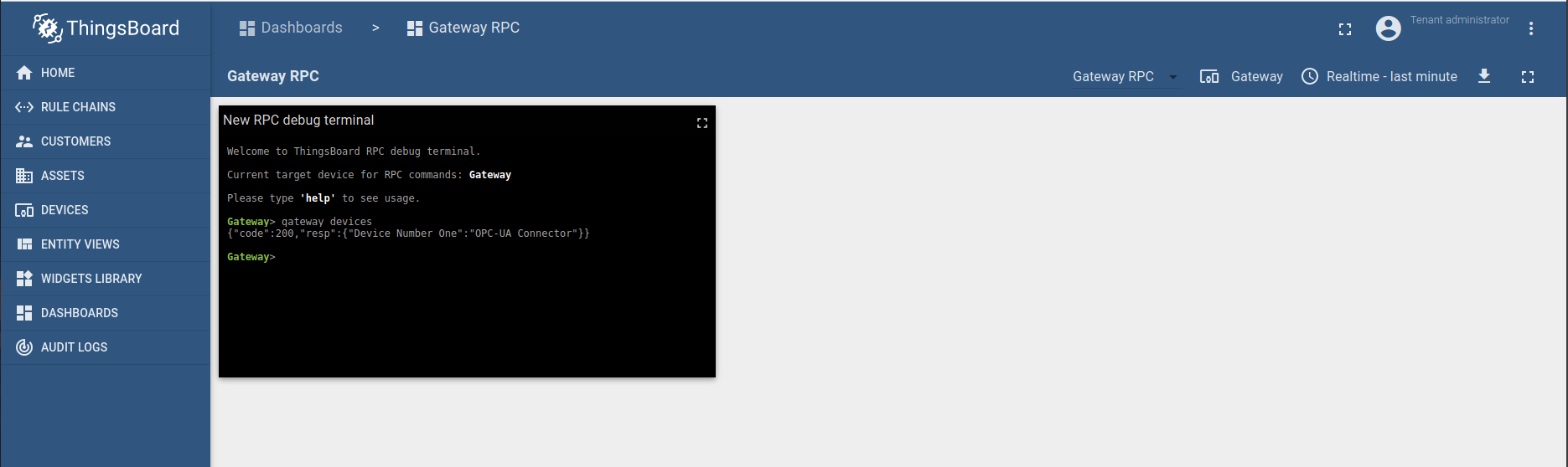 Gateway RPC devices method