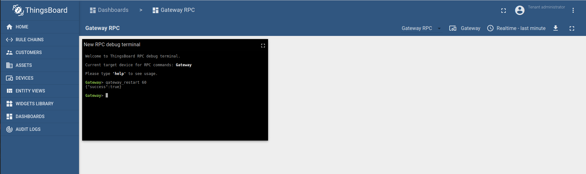 Gateway RPC restart method